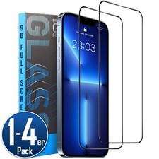 Full Screen Panzerfolie für iPhone 16 15 14 13 12 11 Pro Max Cover Schutz Glas