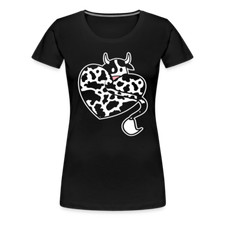 Herz Kuh T-Shirt Muster