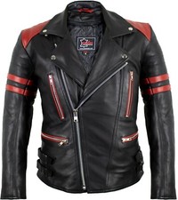 Retro motorrad lederjacke - motorrad,