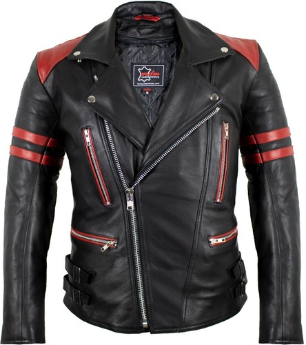Retro motorrad lederjacke - retro,