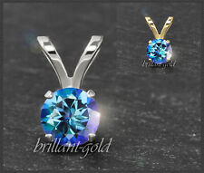 Anhänger 585 Gold blauer