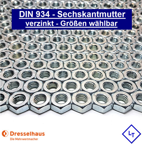 Din 934 sechskant - 934, mutter