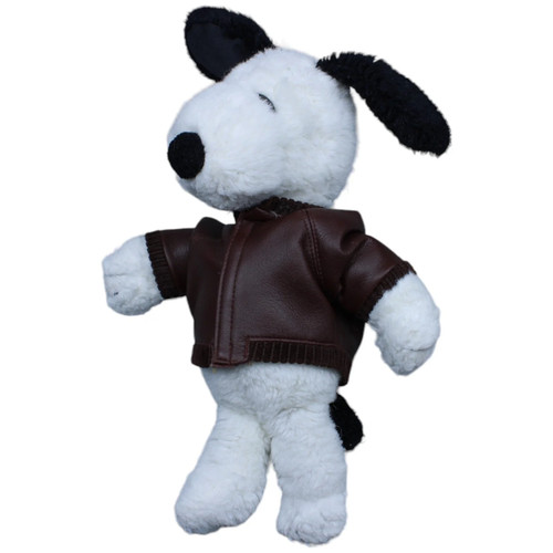 Vintage snoopy mit lederjacke - snoopy,