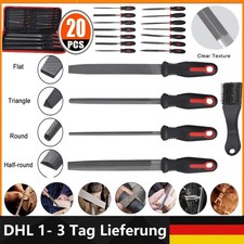 FEILEN SET 20-TEILIG WERKSTATTFEILEN SATZ RASPEL FEILE für METALL + HOLZ