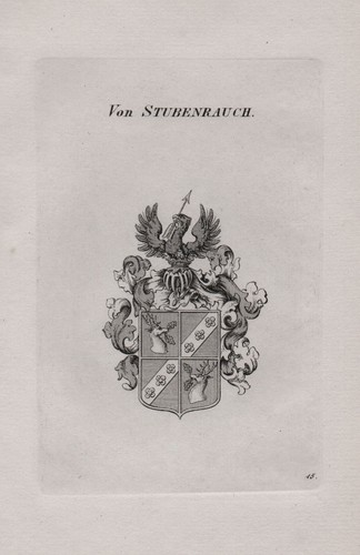 1830 stubenrauch wappen coat - stubenrauch,