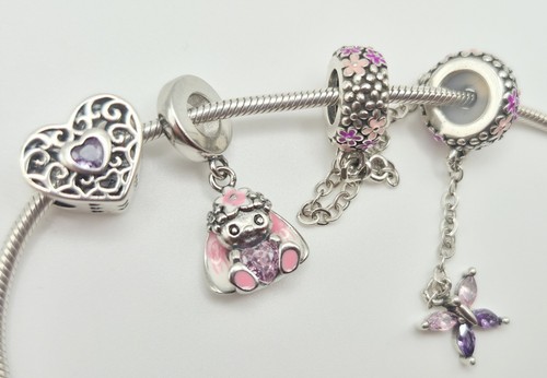925er silber armband beads - silber,