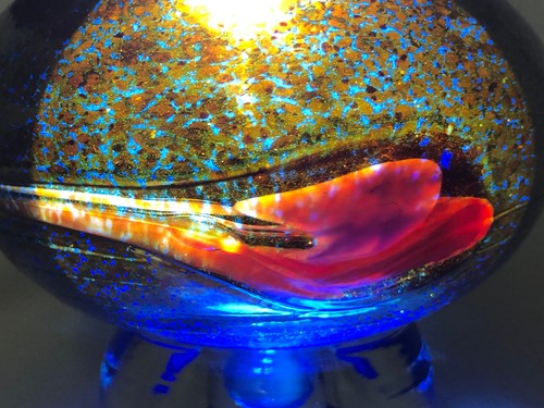 Vintage glas vase - vase, multicolor