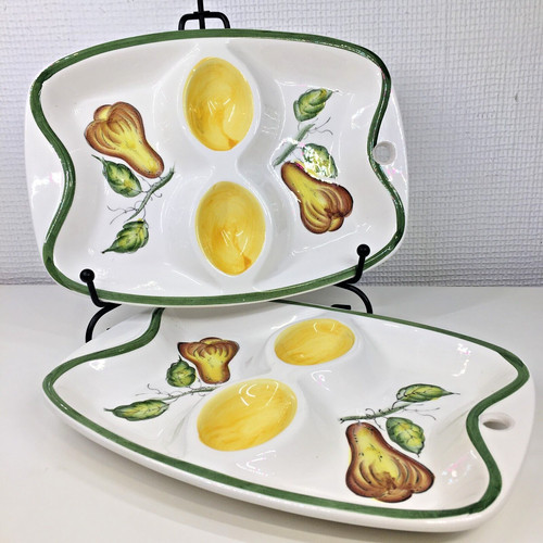 Vintage eierteller eierplatten - vintage,