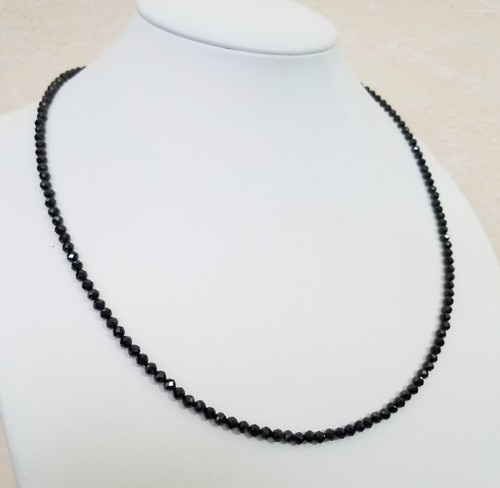 Edelsteinkette 50cm schwarz - edelsteinkette–50cm,