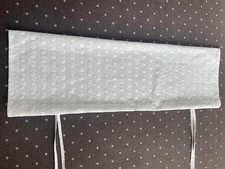 2 x  Nackenrollenbezug , bestickte Baumwolle, weiß - 1