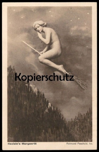 Alte postkarte hexlein - postkarte, hexlein's