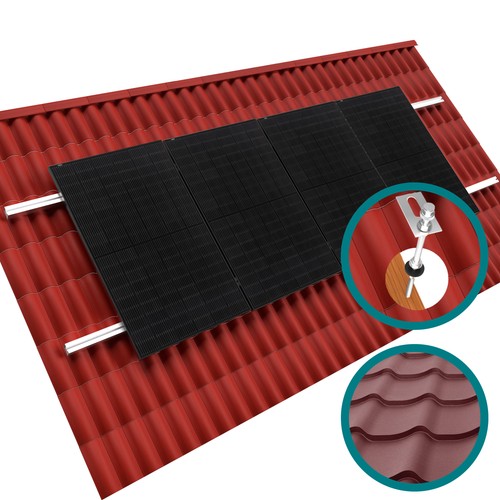 Montage set solar modul dach - modul,