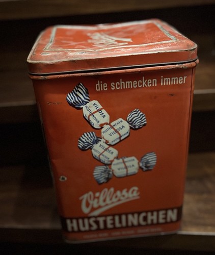 Antike dose blechdose - blechdose, villosa