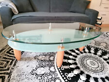 Couch-Glastisch Oval