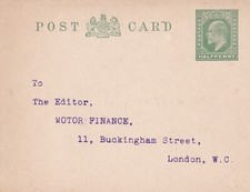 GB 1904, EVII 1/2d gelbgrün pracht ungebraucht gedruckt auf Bestellung Ganzsache PC