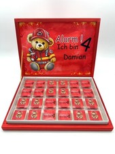 Schokobox Personalisiert Kindergeburtstag Feuerwehr Teddy 24er Schokolade