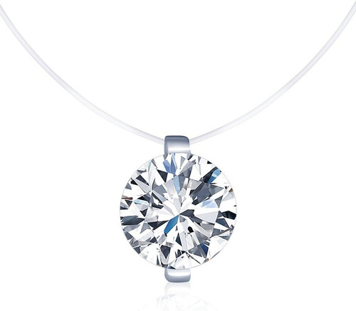 Schwebender stein kette damen - stein,