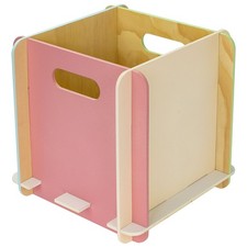 HMF Aufbewahrungsbox aus Holz zum Zusammenstecken, 25x25x25cm /2. Wahl ID: KDL