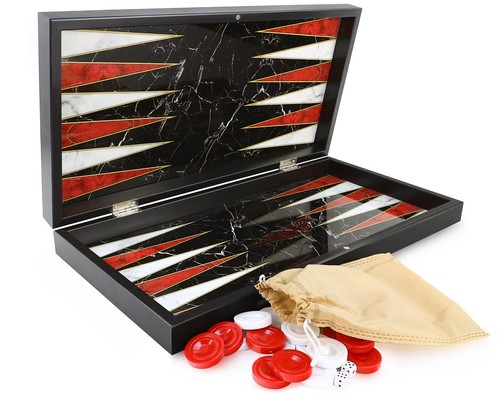 Backgammon tavla black marble - backgammon,
