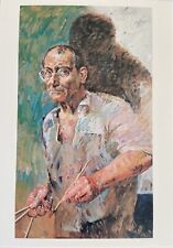 Willi Sitte signiert Kunst Karte Unterschrift Signatur Autogramm signed