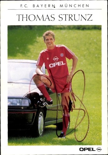 Autogramm fussballer thomas - autogramm,