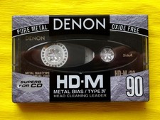 1x DENON HD-M 90 Metal Cassette Tape 1992-1993 + OVP + SEALED +