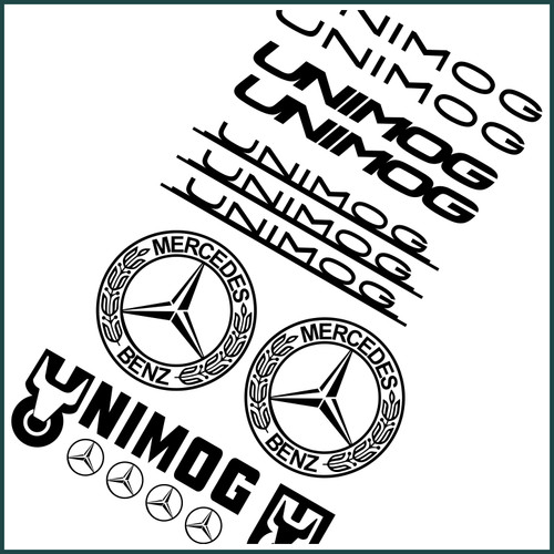 15er set unimog black chrom - black,
