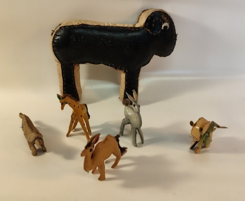 Ddr ledertier 1950 giraffe - ledertier, um