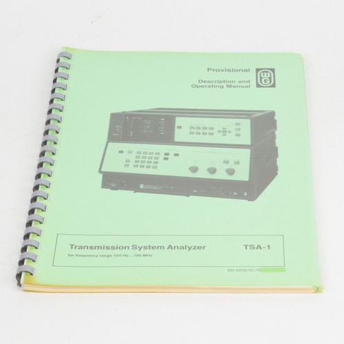 Wandel goltermann tsa 1 - wandel, &