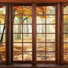 Fenster Vliestapete 3D Effekt