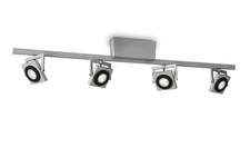 Philips Ledino Indoor 4er LED-Spotbalken , grau / Alu
