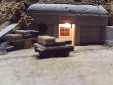 Kleindiorama Mun-Bunkerzugang