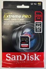 SanDisk Extreme PRO 256GB SDXC UHS-I Speicherkarte SD Karte 4K UHD