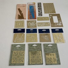 Anna Griffin und andere Messingschablonen u.a. Weihnachtsbaum teils neu 