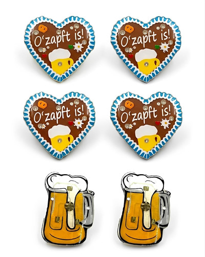 Oktoberfest anstecker set - oktoberfest,