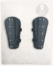 Mytholon Erend Armschienen Leder Schwarz Larp Mittelalter Reenactment #25132