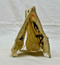 alte MASSEFIGUR Zubehör Indianerdorf - DDR Tipi Zelt Haus Stoff  Indianer 7185