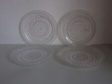 4 Teller Glas Tauperle Iitala Kastelhelmi Finland 17,3 cm