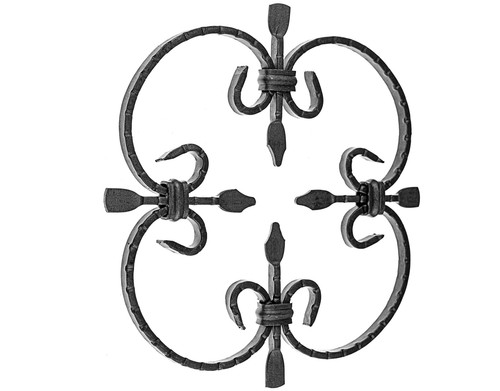 Schmiedeeisen ornament 25x25cm - schmiedeeisen,