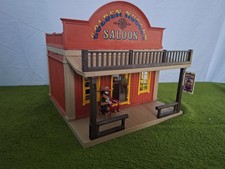 PLAYMOBIL Western 3787 Saloon " Golden Nugget" Mit Zubehör Gebäude Gebraucht 