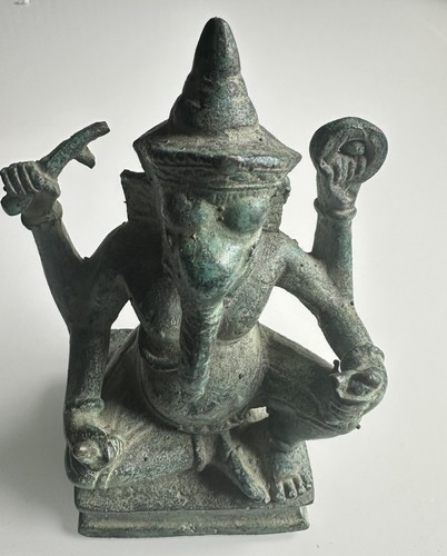 Ganesha statue bronze - statue,