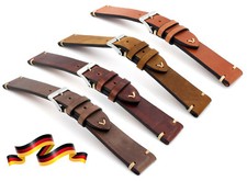 Sulla Tokio Made Germany Vintage Retro Look Leder Uhrenarmband 18mm 20mm 22mm