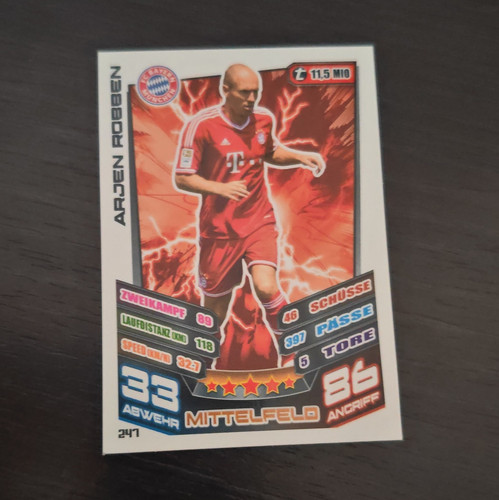 Topps match attax arjen - topps, robben