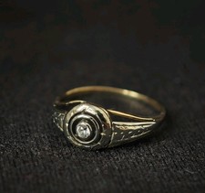 Alter Goldring Bicolor mit