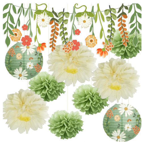 Gartenparty deko papierblumen - deko,