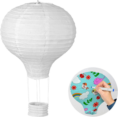 Papierlampion heißluftballon - papierlampion,