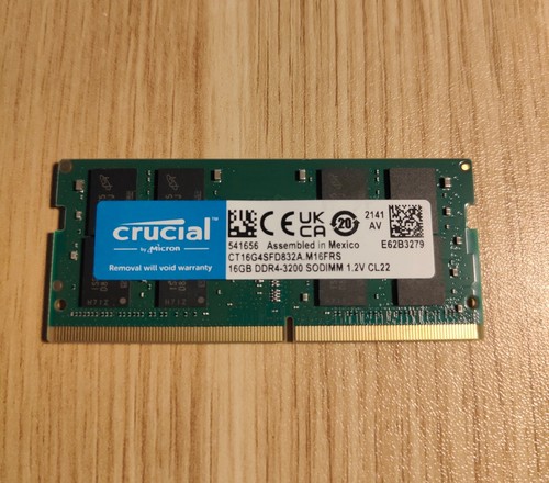 Crucial 16gb ddr4 3200 dimm - 16gb, so