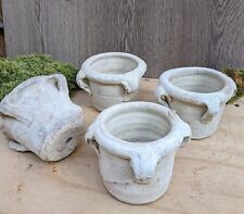 4-er Set kleine Töpfe aus Terracotta Garten Terrakotta Deko Übertopf Pflanzgefäß