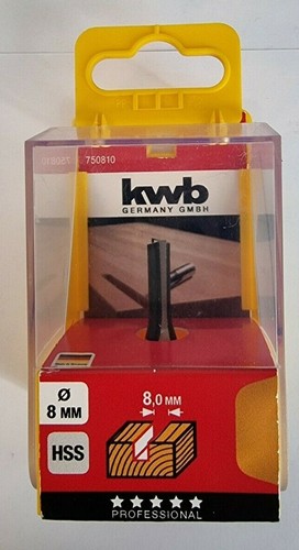 Kwb 8mm hss nutfräser - hss, für