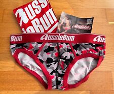 Aussiebum Short Slip Sport Underwear L Large Cotton Soft Camo